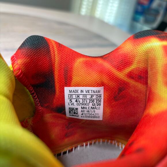 Adidas DON D.O.N. Issue #2 Fire of Greatness Basketball Shoes Yellow Red Size 5 main image 10